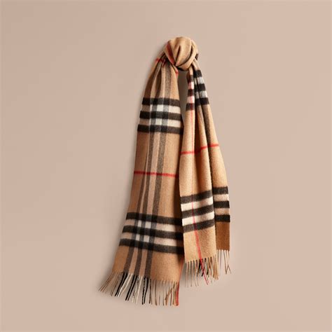 authentic burberry cashmere scarf tag|Burberry classic check cashmere scarf.